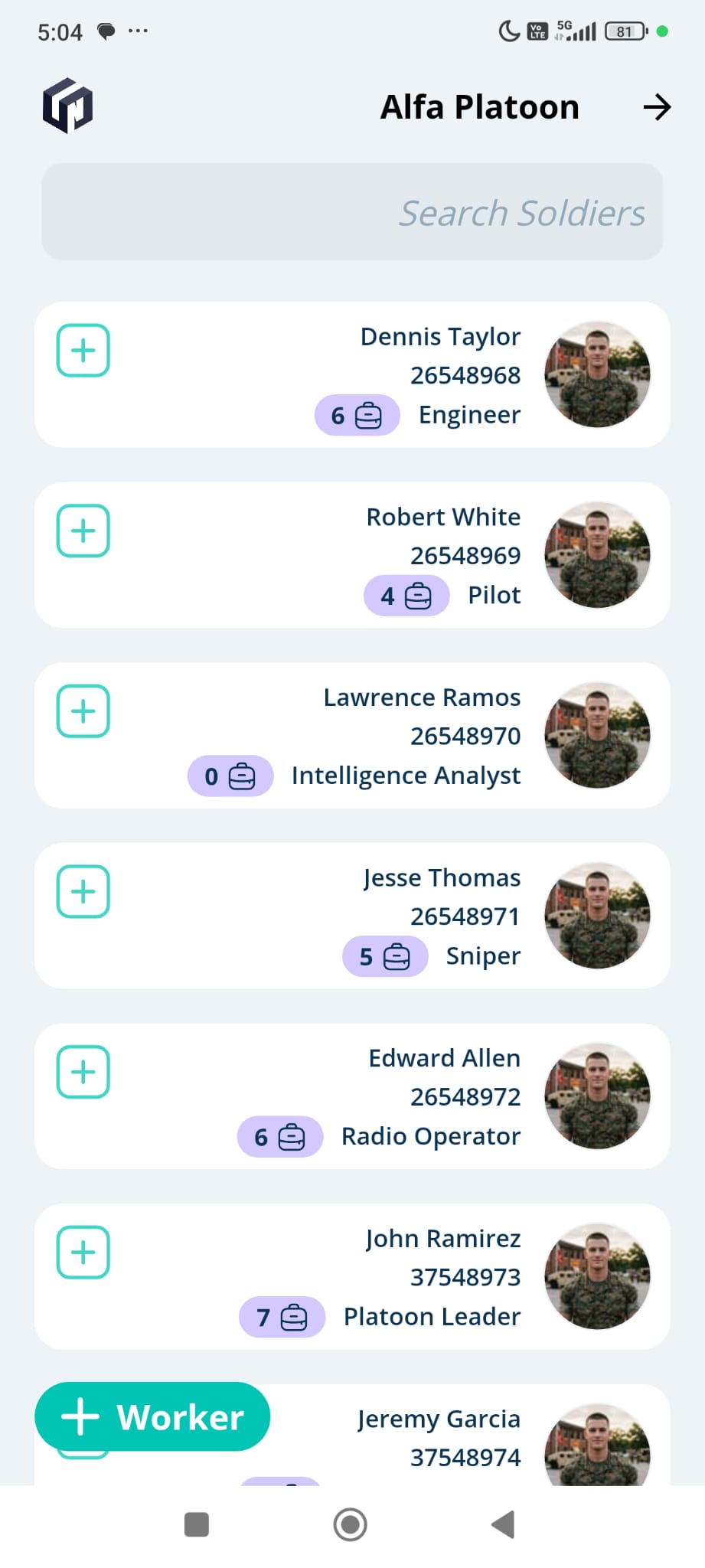 Soldier List